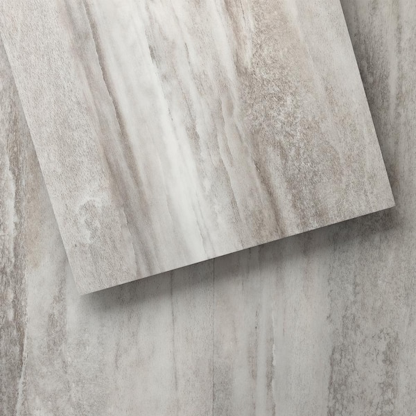 Take Home Sample - GlueCore Greystone Waterproof Glue-Down Luxury Vinyl Flooring - 12 in. W x 12 in. L