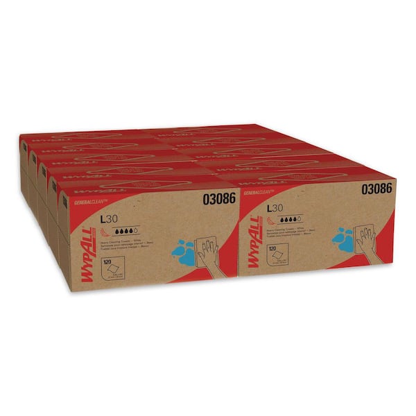 シティショップ　for WYP WYPALL L30 Towels, POP-UP Box, 10 in. x 9-4/5 in., White, 120/Box