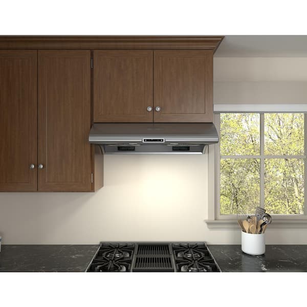 Zephyr AK2100CS 30 Inch Under Cabinet Range Hood with 6-Speed/850 CFM  Blower, ACT™ Technology, Capacitive Touch Controls, LumiLight LED Lighting,  Filter-less Self-Cleaning System, Low-Profile Body, Auto Delay-Off, and UL  Listed: Stainless Steel