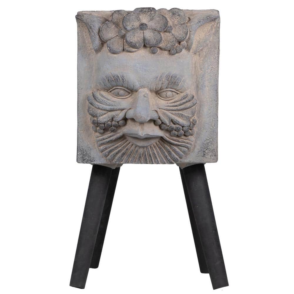 11 in. x 13 in. x 22 in. Concrete Material Greek God Statue Planter Pots with Legs price history on PriceWatchPro