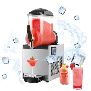 1055 oz Stainless Steel Snow Cone Machine 12L Single-Bowl Slush Frozen Drink Machine Slushy Machine