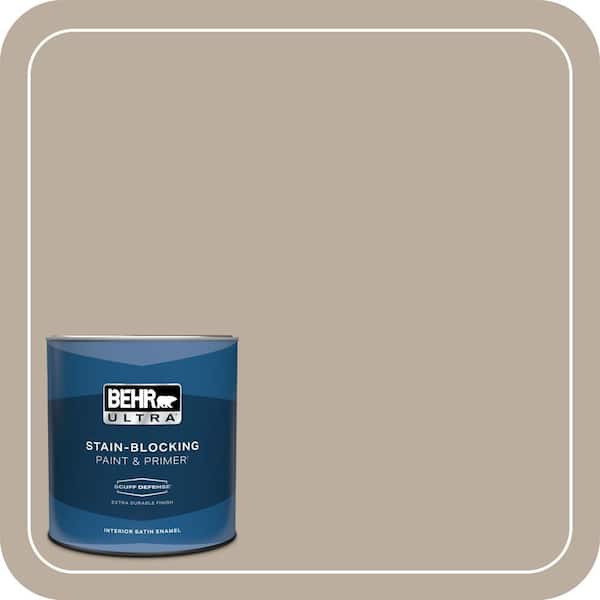 BEHR ULTRA 1 qt. Home Decorators Collection #HDC-NT-20G Montauk Sands Extra Durable Satin Enamel Interior Paint & Primer