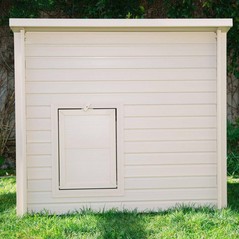 Jumbo Tan Eco-Friendly Chicken Barn with Nesting Box