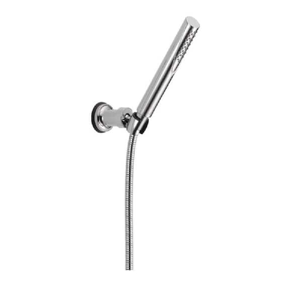 Delta Grail 1-Spray Patterns 1.75 GPM 1.88 in. Wall Mount Handheld Shower Head in Chrome