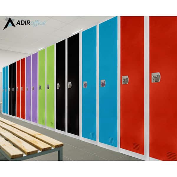 629-Series 72 in. H 1-Tier Steel Key Lock 2-Shelf Storage Locker Free Standing Cabinets in Green