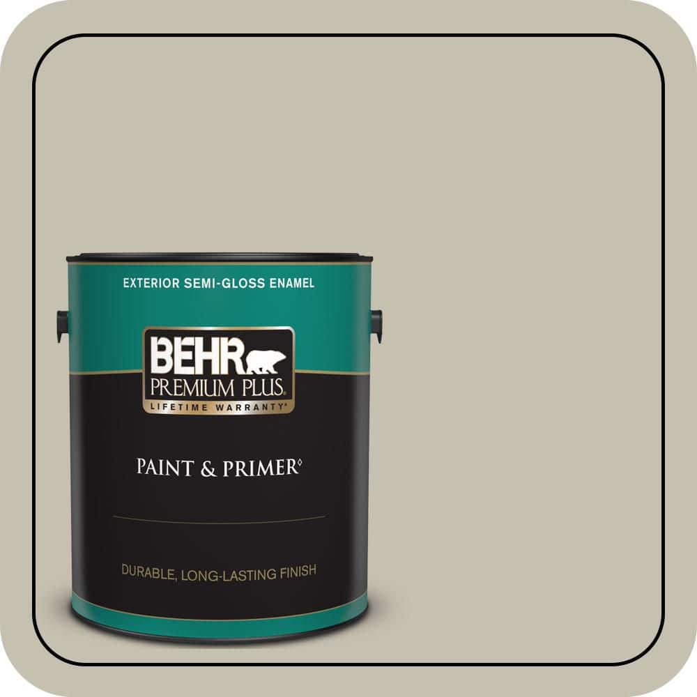 1 gal. #PPU8-17 Fortress Stone Semi-Gloss Enamel Exterior Paint & Primer price history on PriceWatchPro