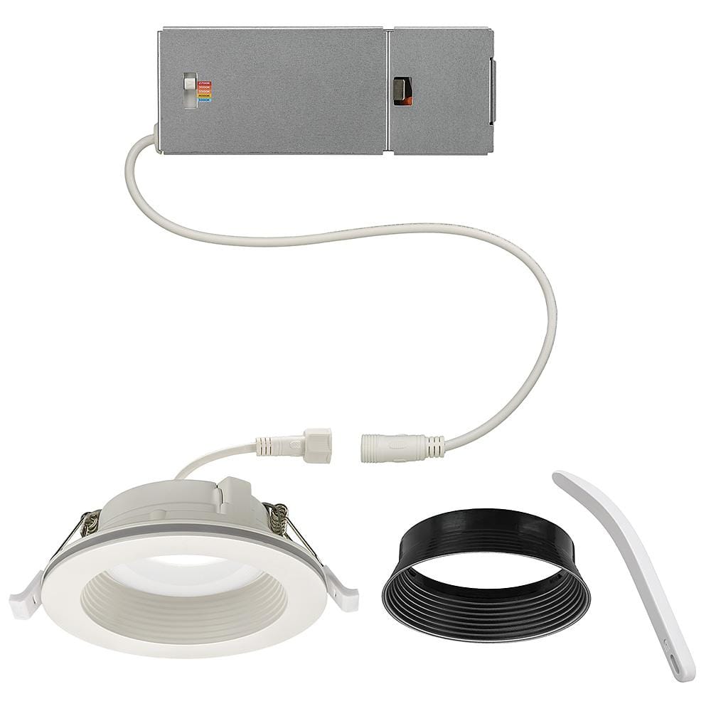 4 in. Adjustable CCT Integrated LED Canless Recessed Light Trim with Night 