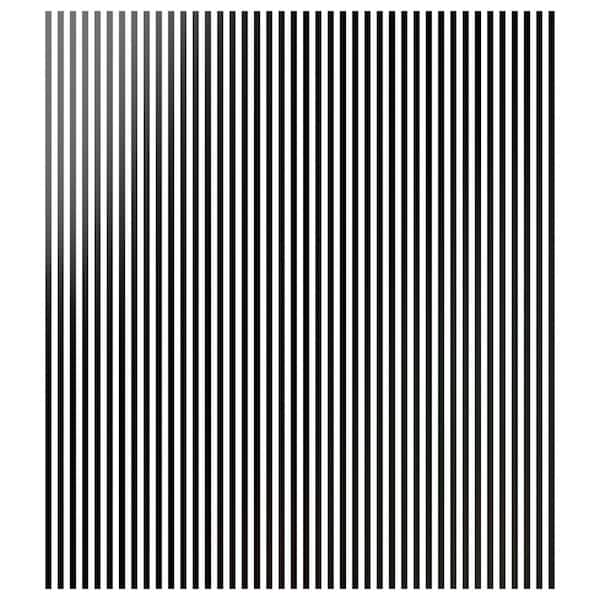 Adjustable Slat Wall 1/8 in. T x 1 ft. W x 8 ft. L Black Acrylic Decorative Wall Paneling (42-Pack)