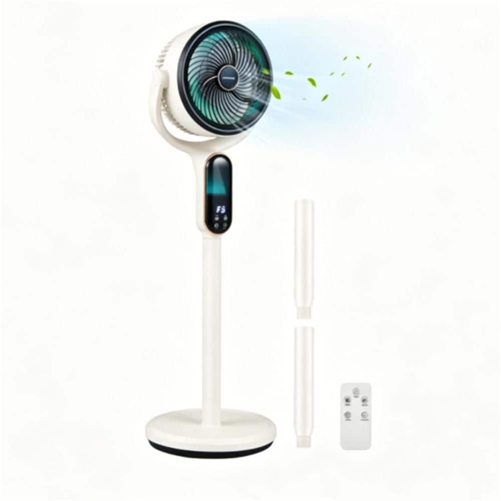 12 in. 8 Fan Speeds Pedistal Fan in White with Remote Control, Adjustable Height, LED Touch Panel, 12H Timer price history on PriceWatchPro