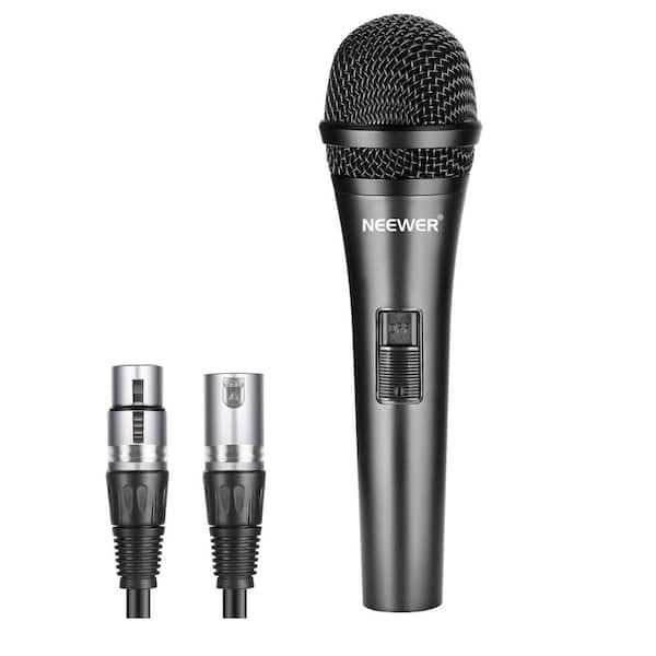 Lukyamzn Dynamic Microphone with XLR Male to XLR Female Cable, Rigid Metal Construction for Professional Pickup