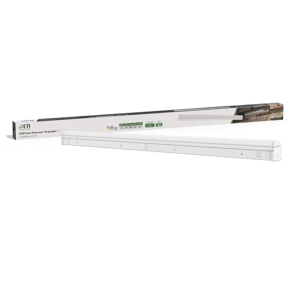 1-Pack 4 ft. 17-Watt Linkable Integrated LED White Strip Light Fixture Adjustable CCT 2000 Lumens Plug-In Hardwire price history on PriceWatchPro