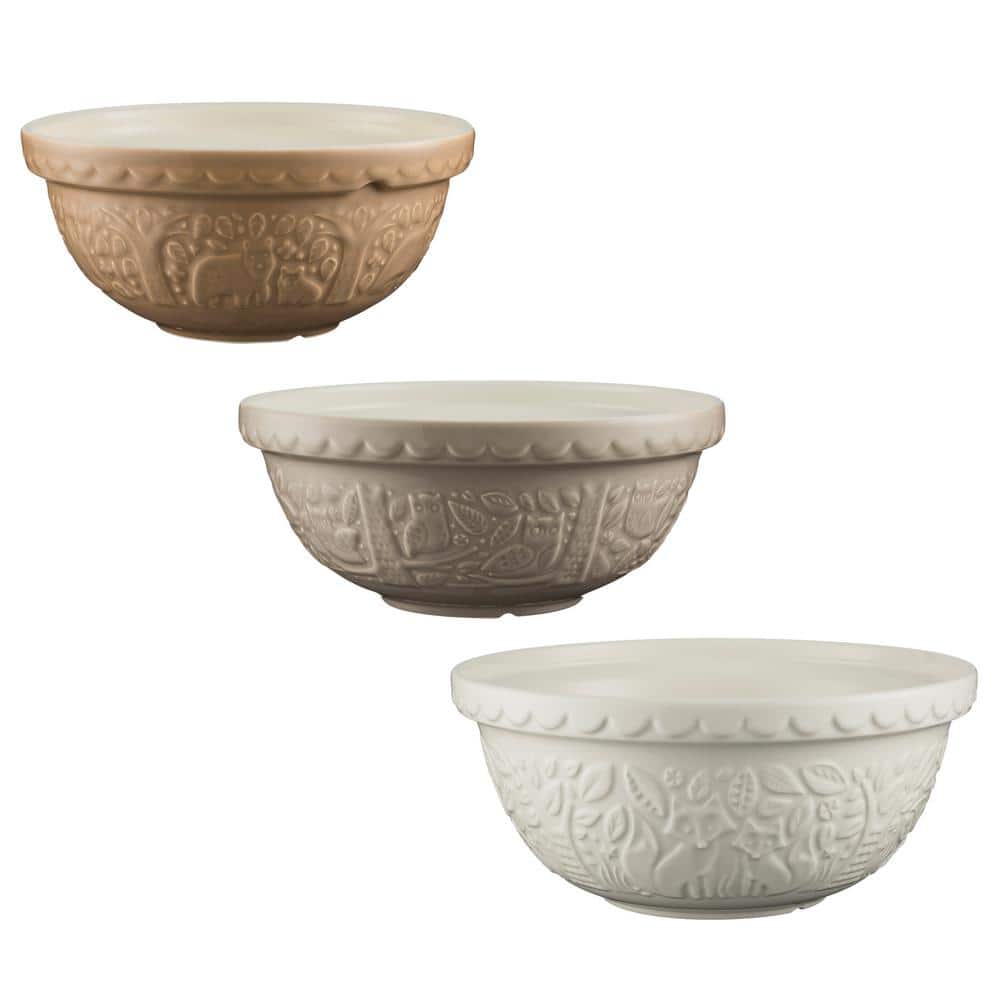 Mason Cash In the Forest 3-Piece Mixing Bowl Bundle, Ivory -  1800.150