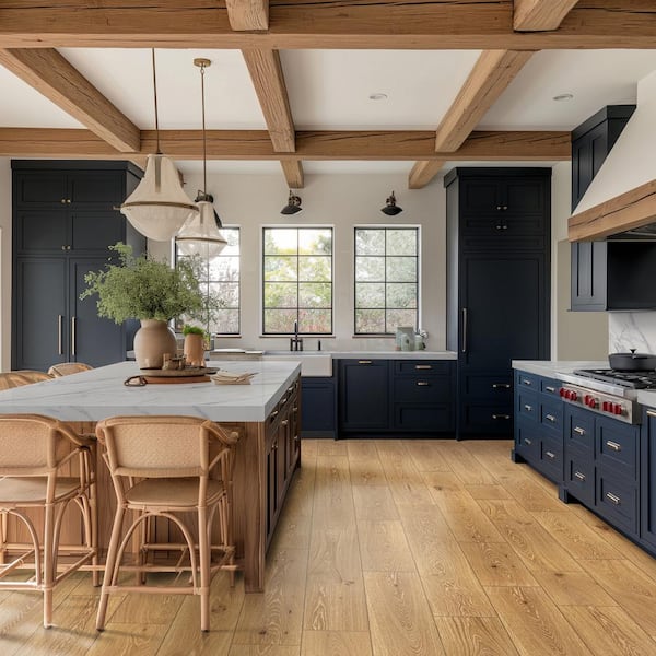 XXL Groveville Oak 5/8 in. T x 9.45 in. W Tongue and Groove Engineered Hardwood Flooring (34.10 sq.ft./case)