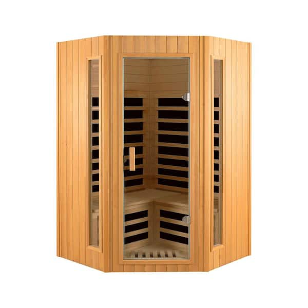 Hemlock 2-Person Far Infrared Sauna with Carbon Heaters for Indoor Use