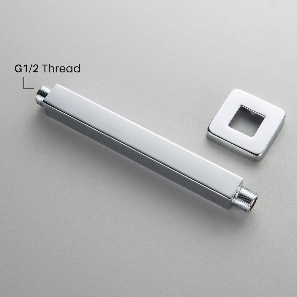 Chrome 8" Ceiling Mounted Shower Arm