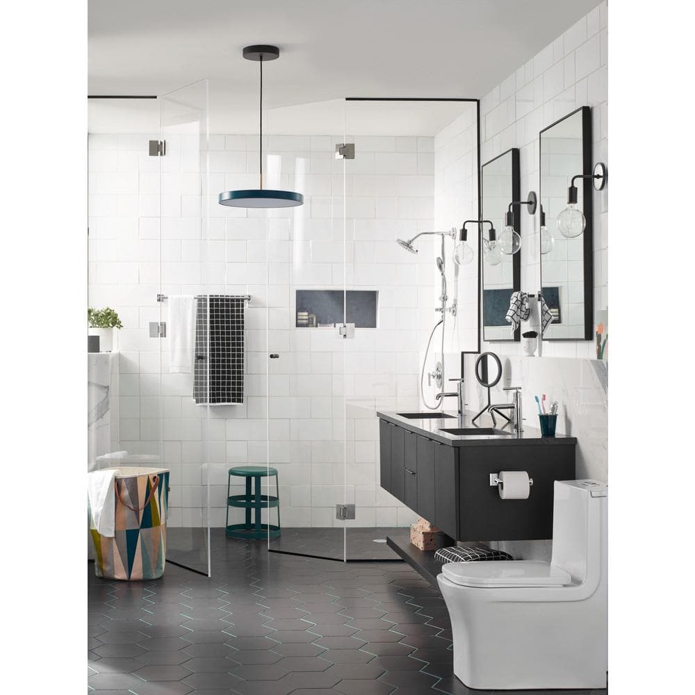 Sleek Modern Chrome Single-Handle 8'' Bathroom Faucet