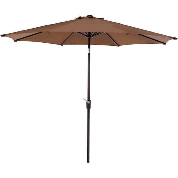 AFAIF 9 ft. Patio Outdoor Market Umbrella with Aluminum Auto Tilt and Crank Without Base