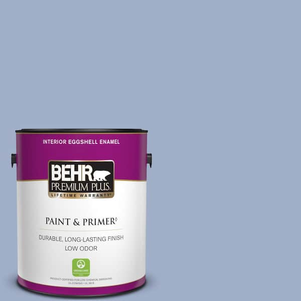 BEHR PREMIUM PLUS 1 gal. #610D-4 Bellflower Eggshell Enamel Low Odor Interior Paint & Primer