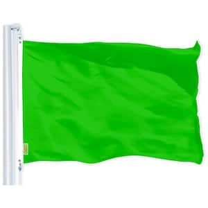 3 ft. x 5 ft. Polyester Lime Green Printed Flag 150D BG 1PK