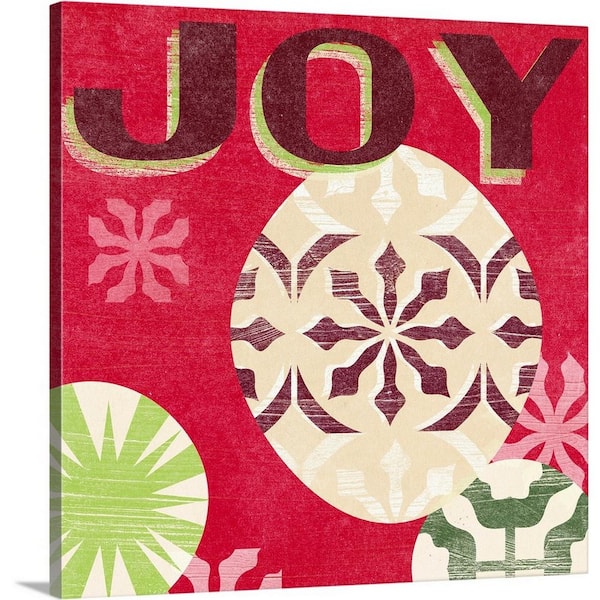 GreatBigCanvas 20 in. x 20 in. Let's Get Jolly IV by June Erica Vess Canvas Wall Art