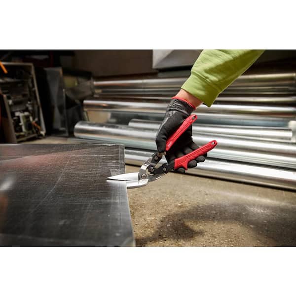 Milwaukee 11 in. Long Left-Cut Offset Snips 48-22-4568 - The Home