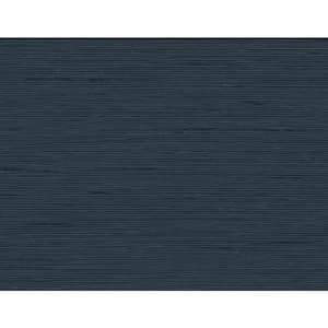 60.75 sq. ft. Blue Oasis Vantaa Embossed Vinyl Unpasted Wallpaper Roll