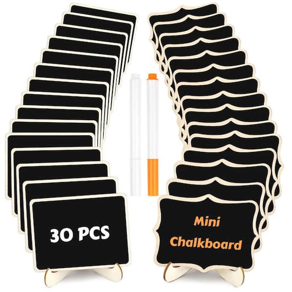 Reusable Chalkboards 20-Pack Mini Chalkboard Signs With Stand & String | Reusable Wooden Food Labels For Party, Buffet, Wedding Hobby Lobby