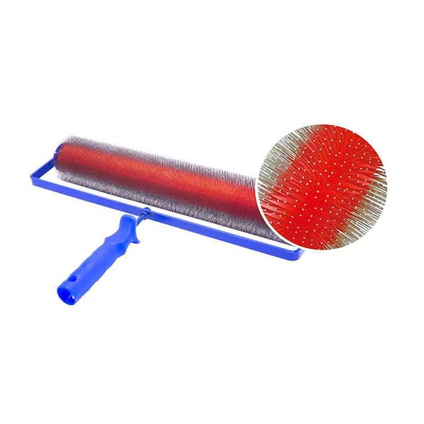 18 in. Porcupine 3/4 in. Steel Spikes with Frame Self-Leveling Paint Spiked Epoxy Roller for concrete floor