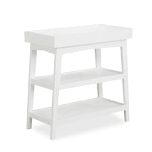 Harper White Wood Baby Open Changing Table