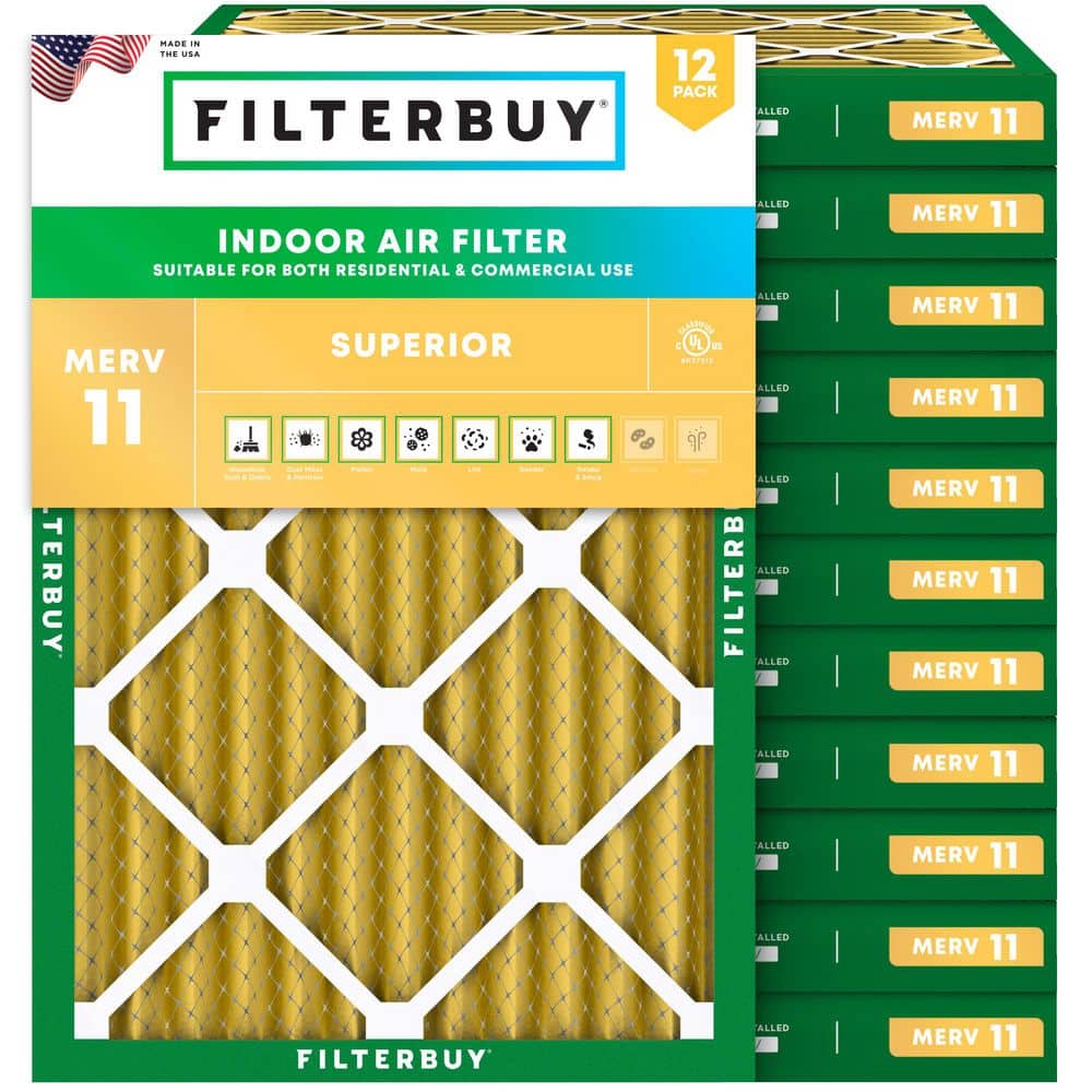20 in. x 21.5 in. x 2 in. MERV 11 (FPR 7) Allergen Defense Pleated HVAC AC Furnace Air Filters Replacement (12-Pack) price history on PriceWatchPro