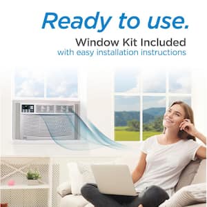 550 sq. ft. 12,000 BTU Electronic Window Air Conditioner with Remote in White