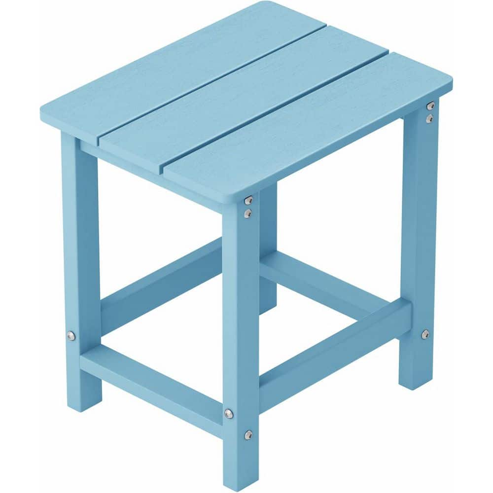 16.7 in. H Blue Square Plastic Adirondack Outdoor Side Table price history on PriceWatchPro