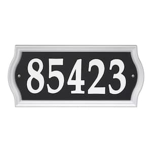 Aluminum Vertical Rectangle House Number Sign 17"X 1/2"X 4 1/4" Address Plaque 
