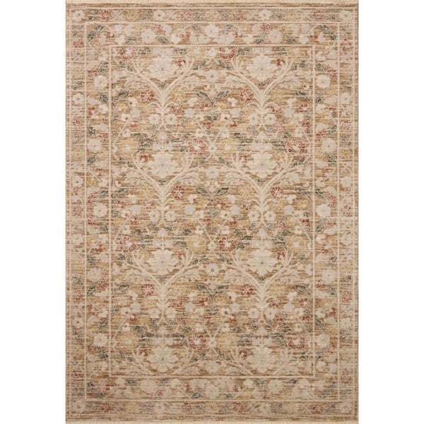 Clarisse Sand/Multi 2 ft. 6 in. x 7 ft. 6 in. Traditional Runner Rug