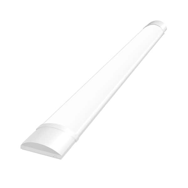2 ft. 2400 Lumens Integrated LED Shop Light Fixture, 20W LED Wraparound Light for Office Home Basement Cold White