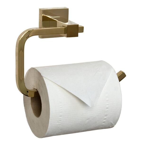 Barclay Products Jordyn Single Post Toilet Paper Holder in Polished Brass