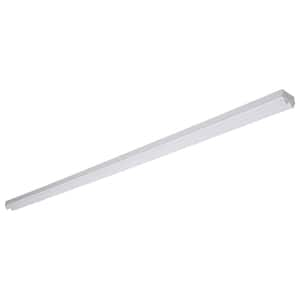 8 ft. LED Garage Workshop Ceiling Strip Light Hardwire 9000 Lumens Power 4000K Cool White Double Strip