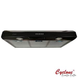 Classic 30 in. 570 CFM Undermount Range Hood with LED Light in Black