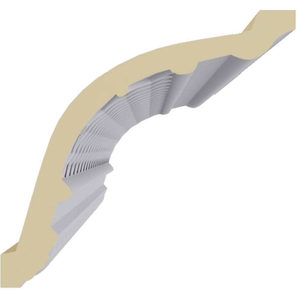 Brightton White Polyurethane Decorative Crown Moulding