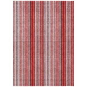 Chantille ACN543 Red 8 ft. x 10 ft. Machine Washable Indoor/Outdoor Geometric Area Rug