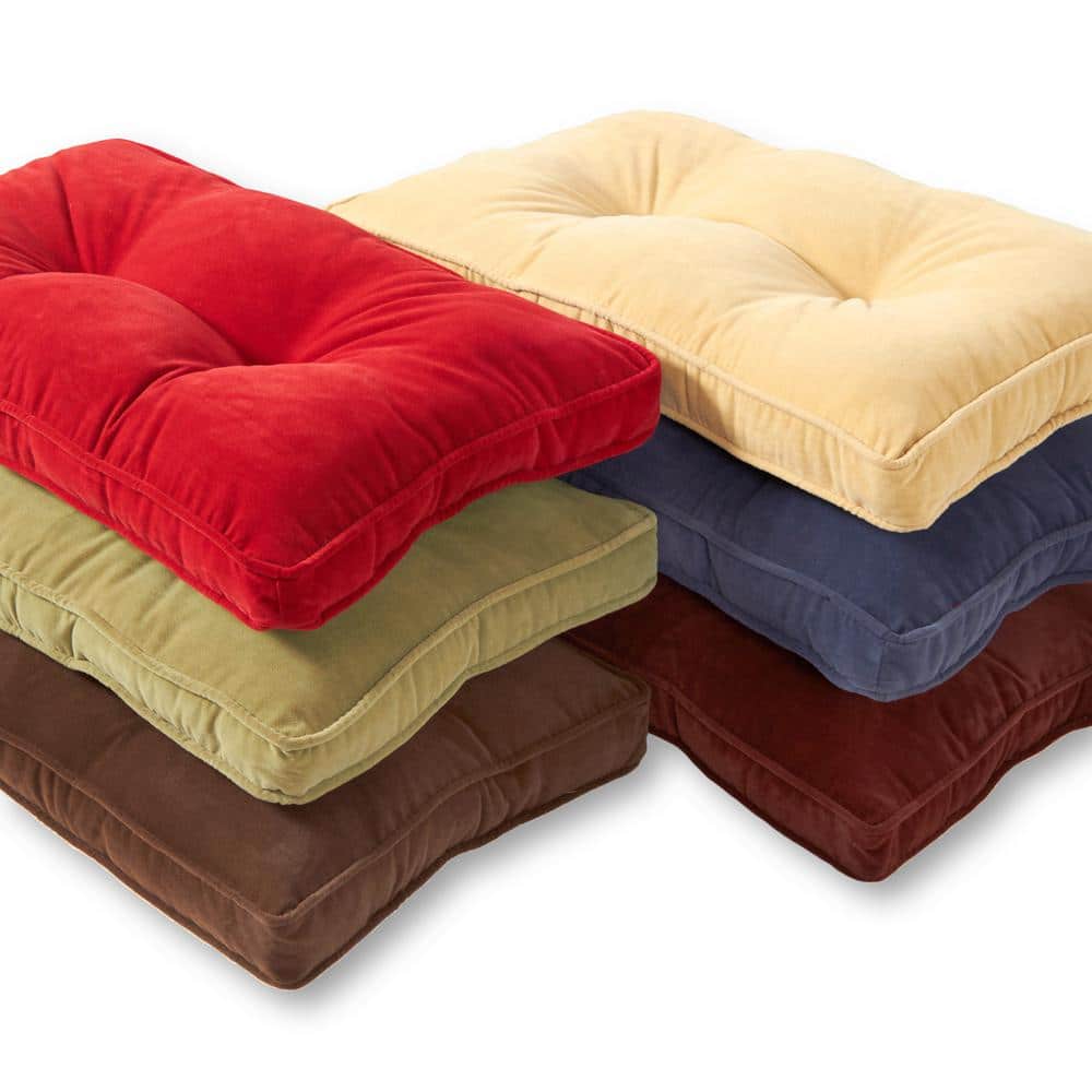 Hyatt Buttercream Microfiber 4-Piece Kitchen Nook Cushion Set