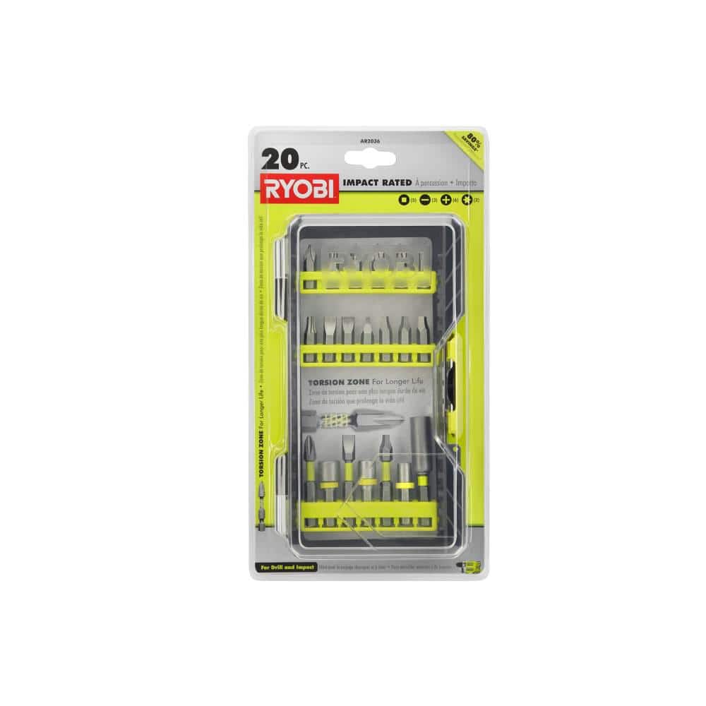RYOBI Impact Rated Driving Kit (20Piece) AR2036 The Home Depot
