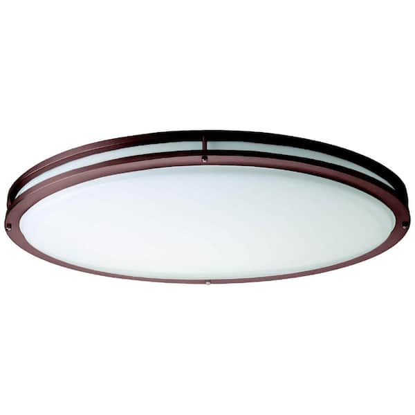 AMAX LIGHTING JR 32 in. 1-Light 4000K Bronze LED Flush Mount