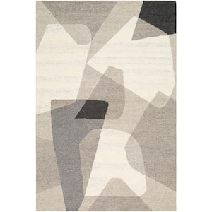 Dina Cream/Taupe Abstract 5 ft. x 8 ft. Indoor Area Rug