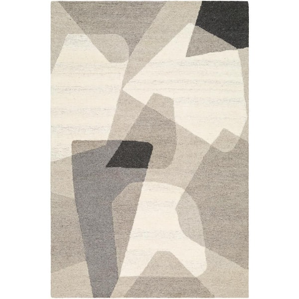 Livabliss Dina Cream/Taupe Abstract 8 ft. x 10 ft. Indoor Area Rug