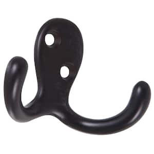 Double Clothes Hook in Oil-Rubbed Bronze (5-Pack)