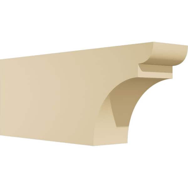 Ekena Millwork Standard Yorktown 3 in. W x 6 in. H x 16 in. D Signature Urethane Rafter Tail Outlooker