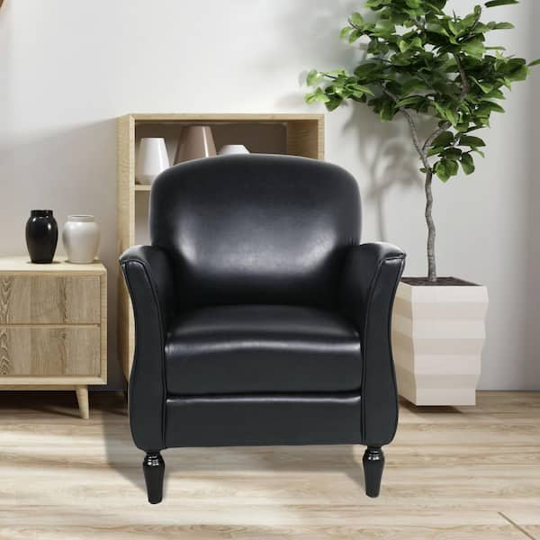 small black arm chair