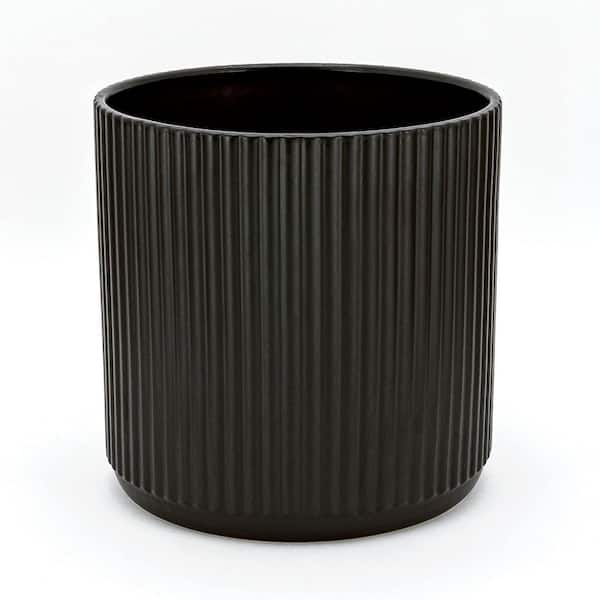 14.5 x 7 x 12 Black Decorative 21Qt Strawberry Jar GGC-9122A-BK