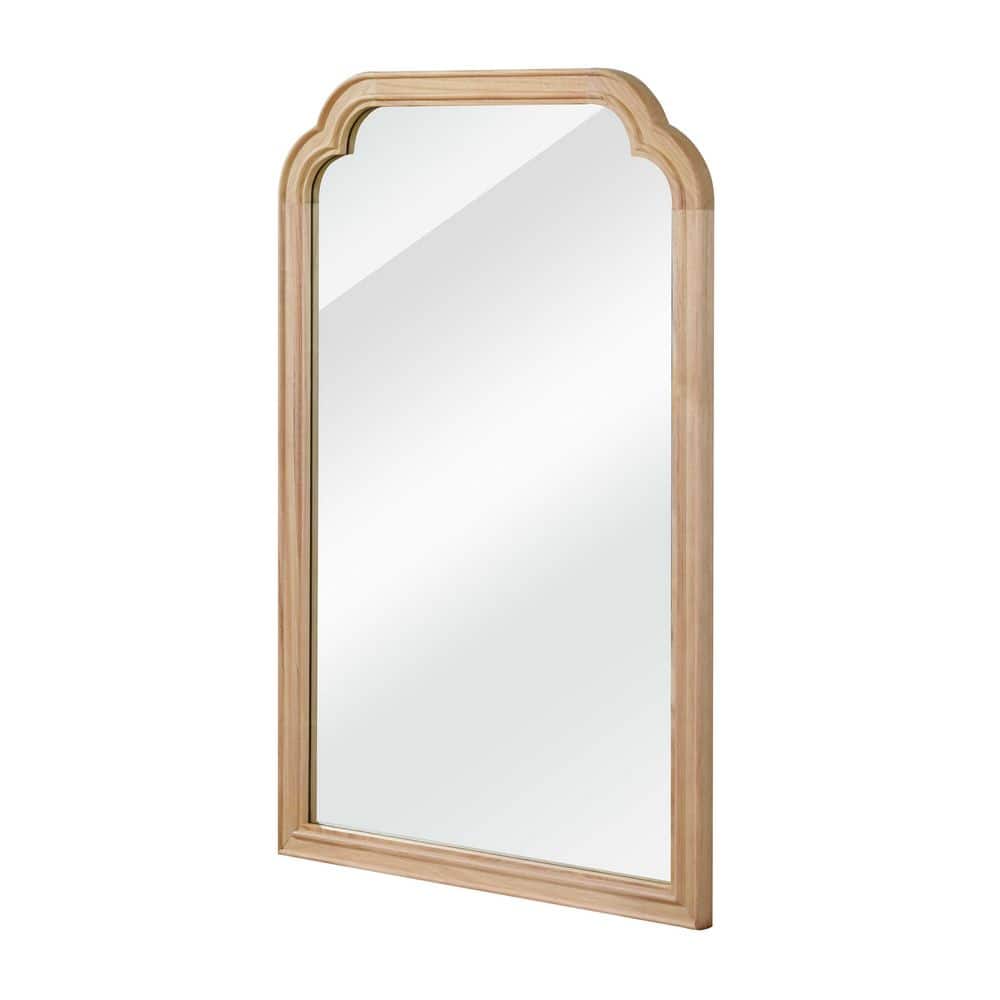 20.00 in. W x 30.00 in. H Rectangle Solid Wood Framed Wall Mount Bathroom Vanity Mirror in Natural Wood price history on PriceWatchPro